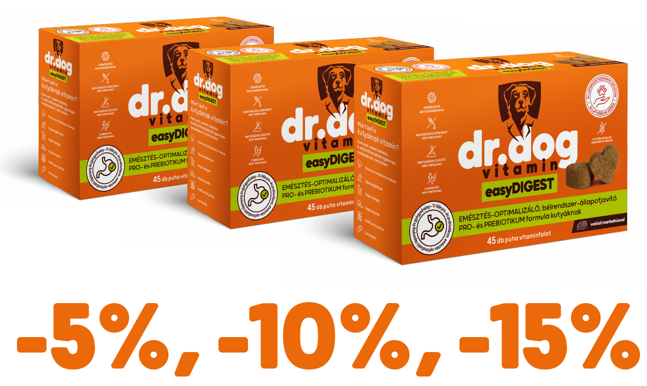 Dr-Dog-vitamin-easyDIGEST-45db-vitaminfalat-emesztes-optimalizalo-belflora-javito-probiotikum-prebiotikum-komplex-kutyavitamin-jutalomfalat-csomag1