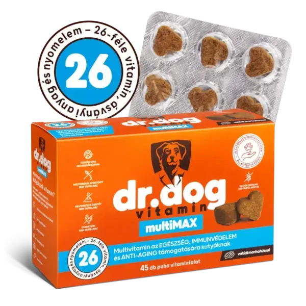 Dr. Dog Vitamin multiMAX multivitamin kutyavitamin funkcionális jutalomfalat vitaminfalat kutyák számára