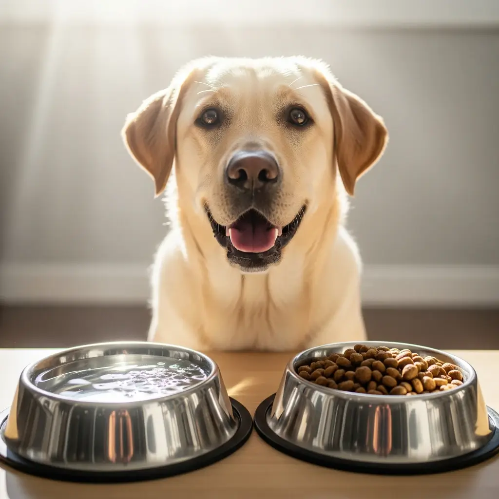 Dr. Dog Vitamin kutyavitamin vitaminfalat jutalomfalat heathy aging immunrendszer erősítő labrador tiszta itató és etetőtál