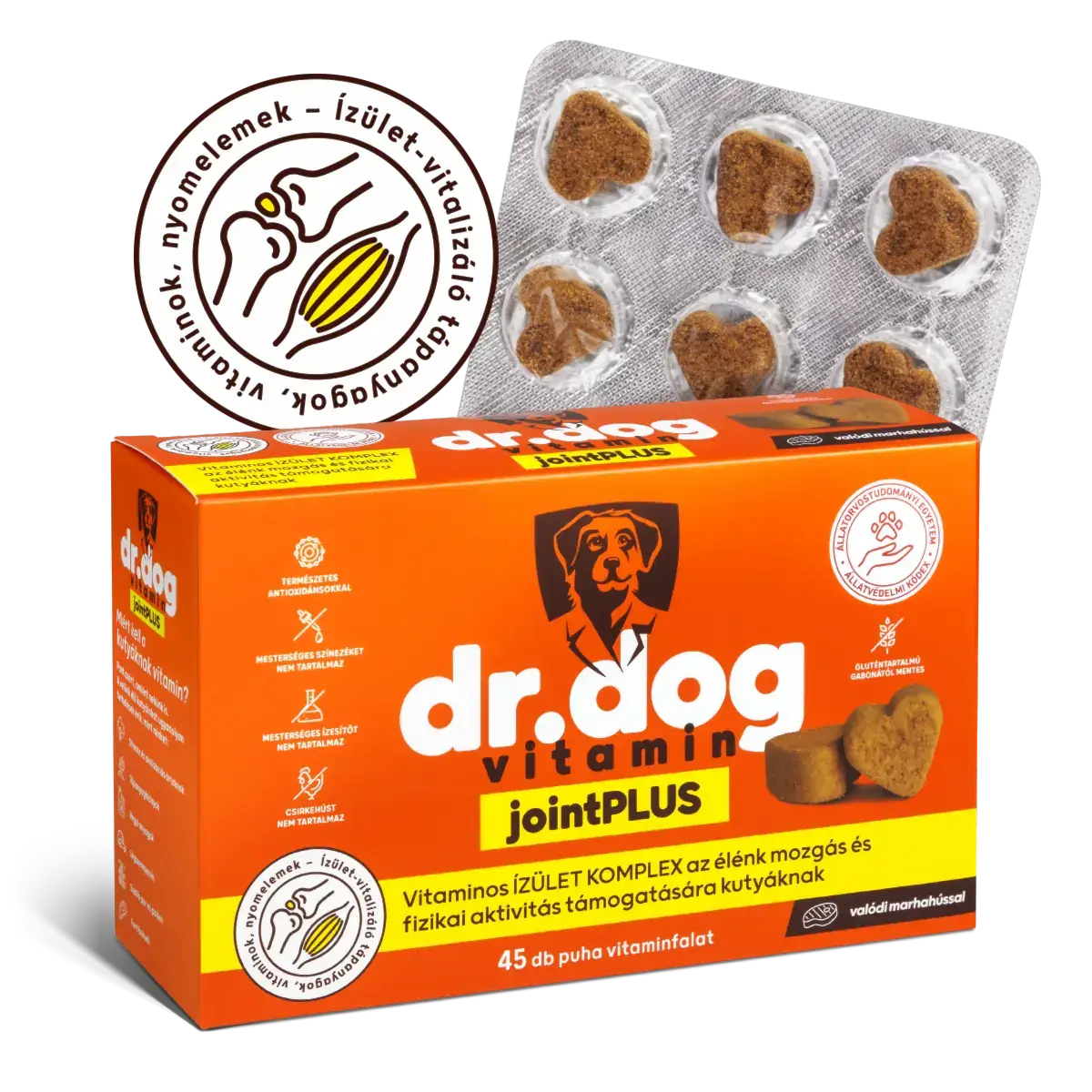 Dr. Dog Vitamin jointPLUS kutyavitamin vitaminfalat jutalomfalat ízületvédő